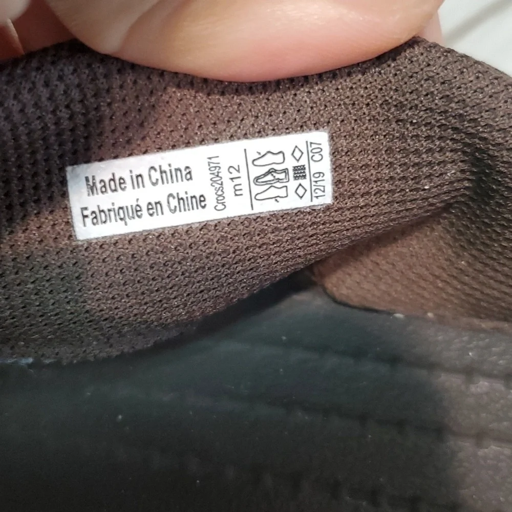 Crocs Mens Comfort Outdoor Rubber Thong Sandals Flats shoes sz 12